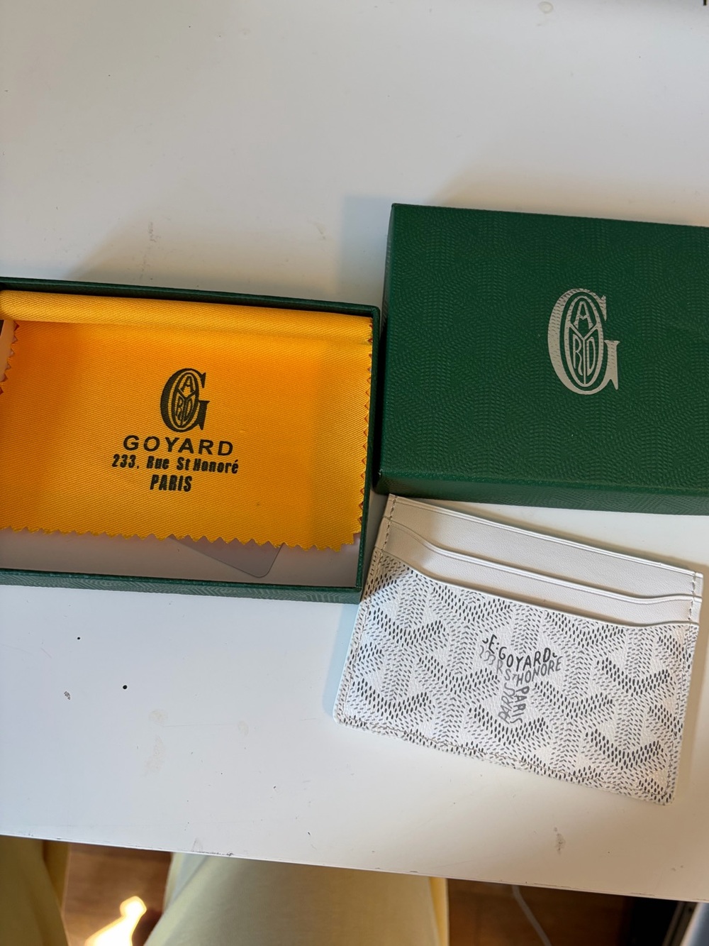 Goyard White cardholder